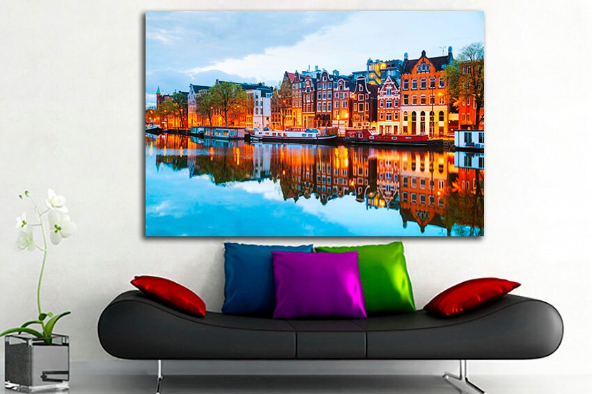 Amsterdam Netherlands canvas travel wall art