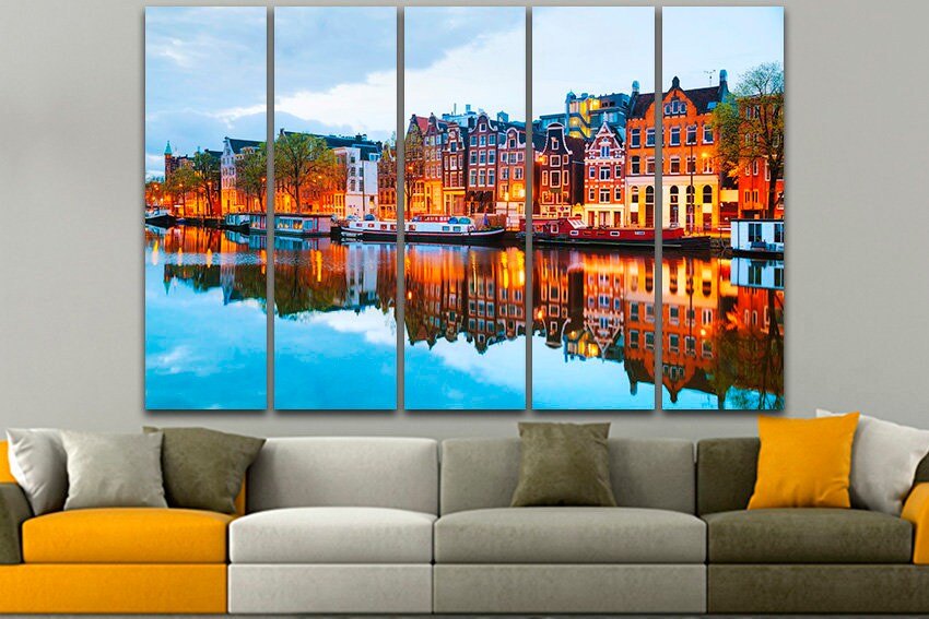 Amsterdam Netherlands canvas travel wall art