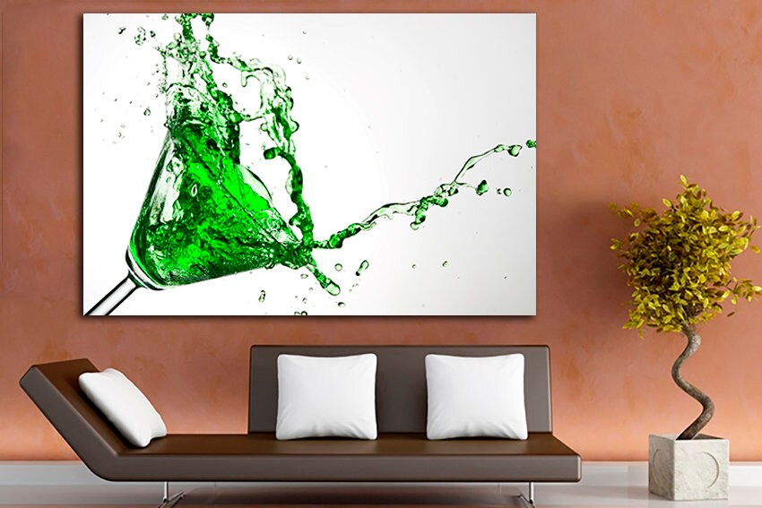 Cocktail wall art Kitchen canvas Cafe decor Alcohol drink