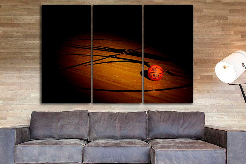 Basketball art Sport сanvas Ball wall decor Ready to hang