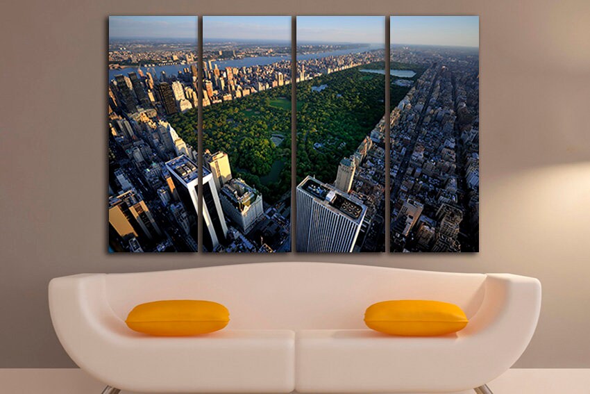 New York Central park city Wall art canvas travel decor skyline art