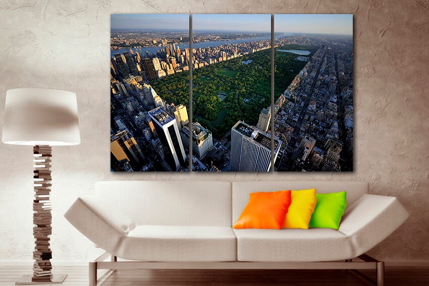 New York Central park city Wall art canvas travel decor skyline art
