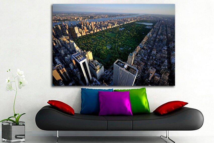 New York Central park city Wall art canvas travel decor skyline art