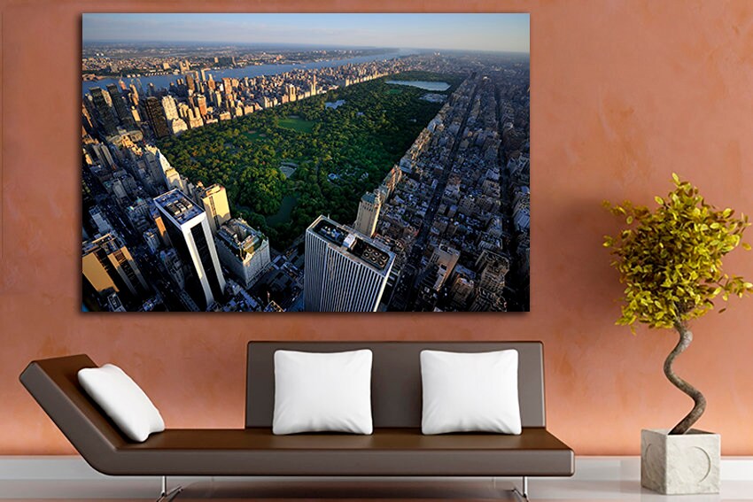 New York Central park city Wall art canvas travel decor skyline art