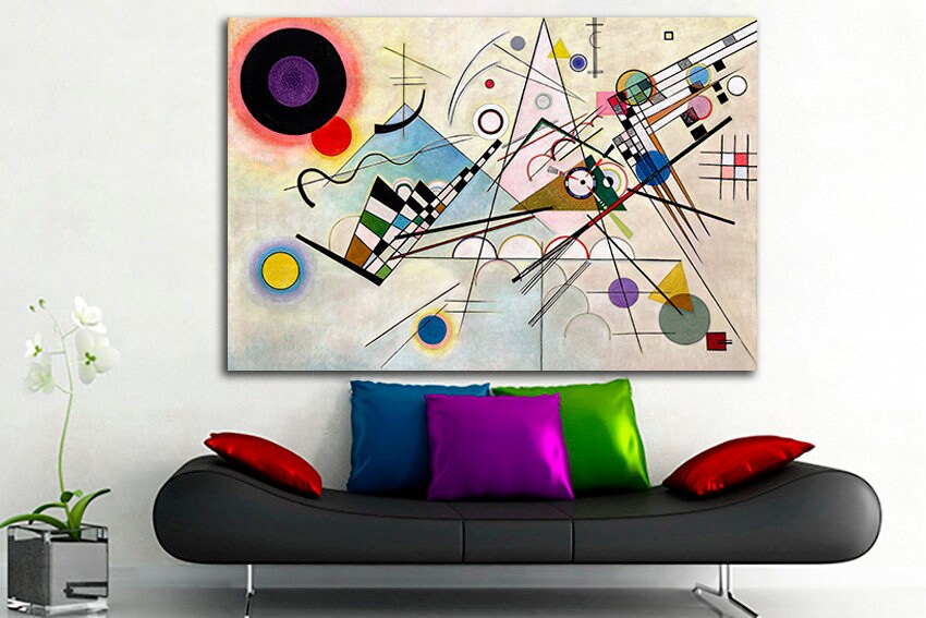 Geometric shapes abstract Wall art canvas Abstraction print
