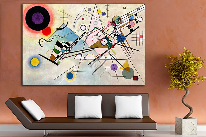 Geometric shapes abstract Wall art canvas Abstraction print