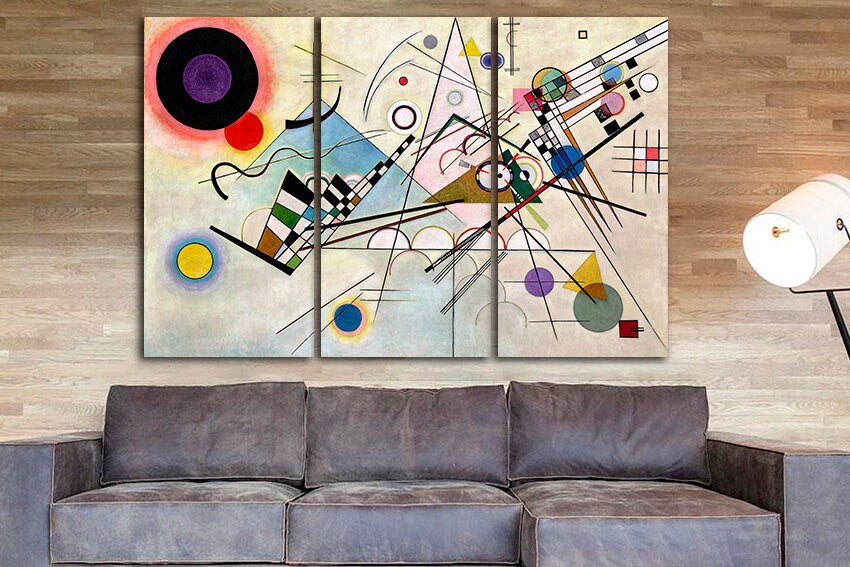 Geometric shapes abstract Wall art canvas Abstraction print