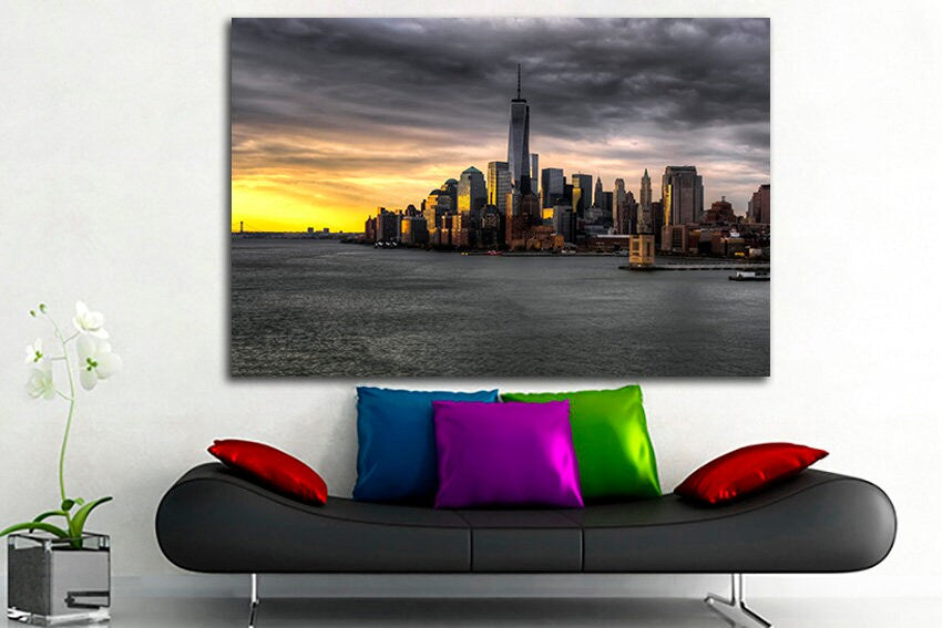 New York canvas Skyline décor Landscape Travel art prints