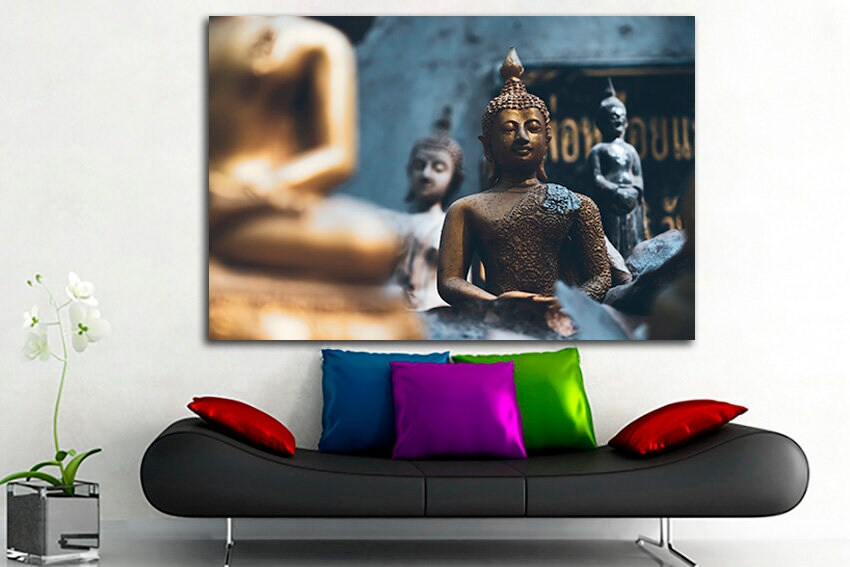 Buddha canvas Religion decor Spiritual art prints Yoga home art Meditation picture Zen home decoration