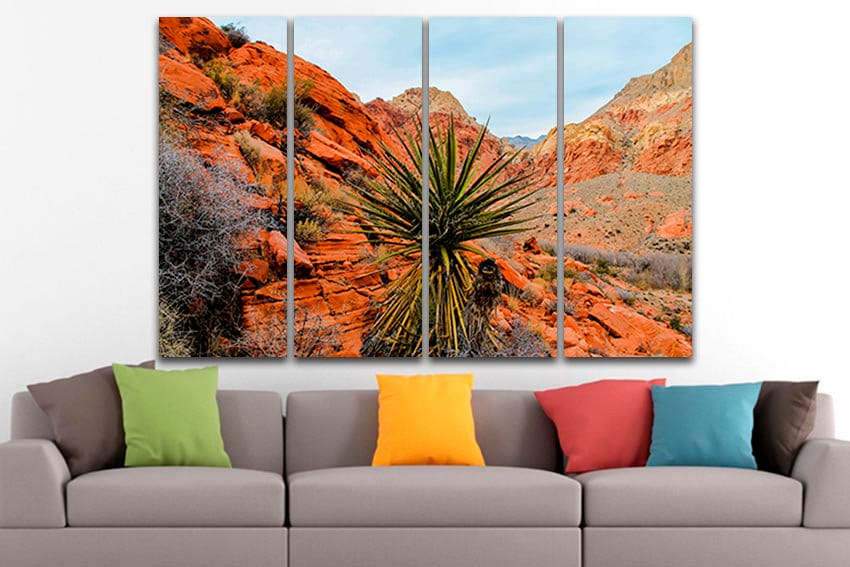 Canvas ready to hang Utah desert art Zion National park Tree wall decor Nature print