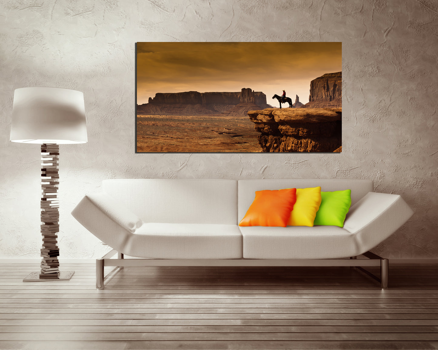 Monument valley print on canvas National park décor Arizona art works Mountain print Cowboy artwork