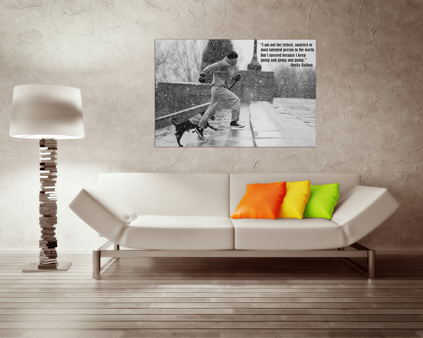 Rocky balboa wall art canvas Boxing decor Movie print Motivation Running  gift Film art works