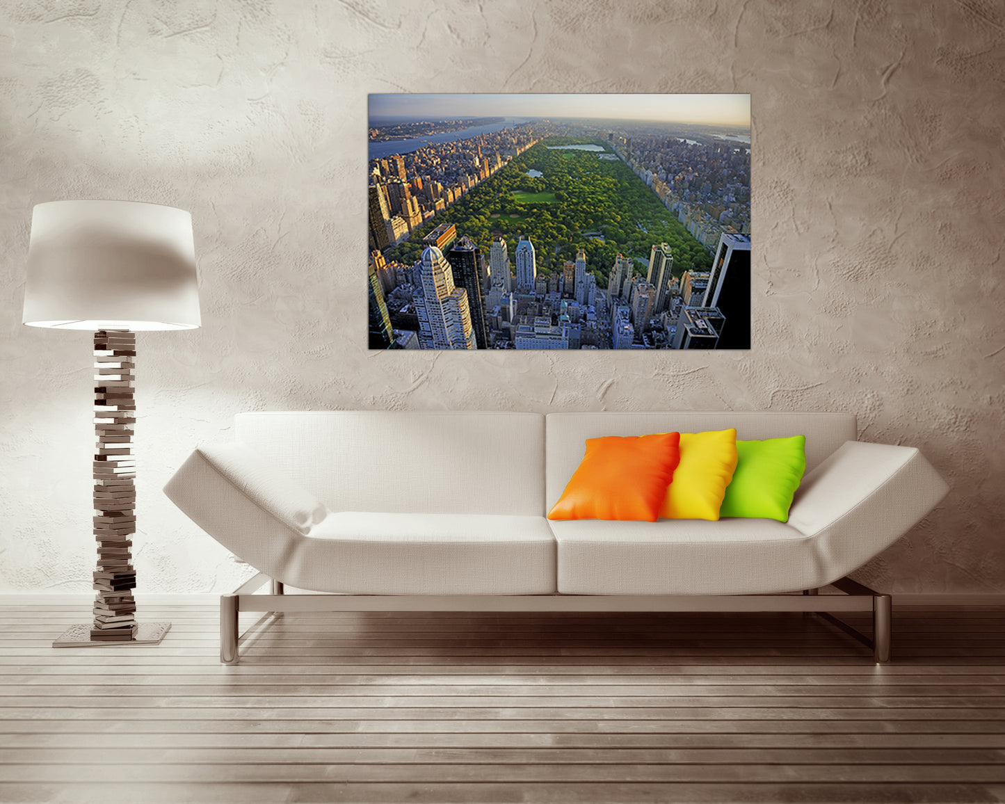 Central park canvas New York city skyline travel décor NY gift