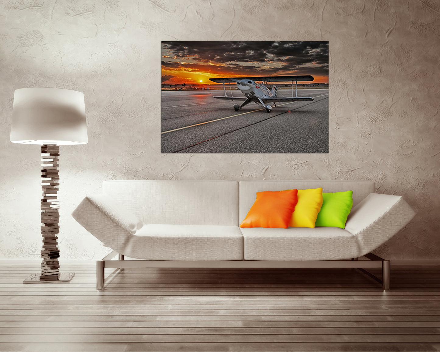 Wall art canvas Aircraft Airport print Airplane decor Mechanism Engine Aviation gift