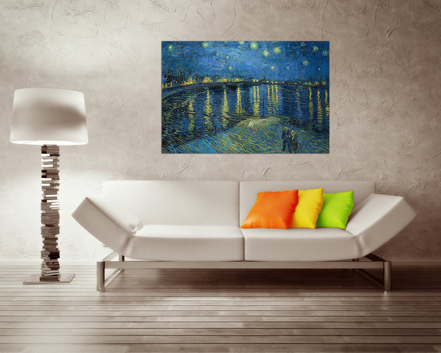 Vincent Van Gogh starry night canvas Rhône Starry night art works