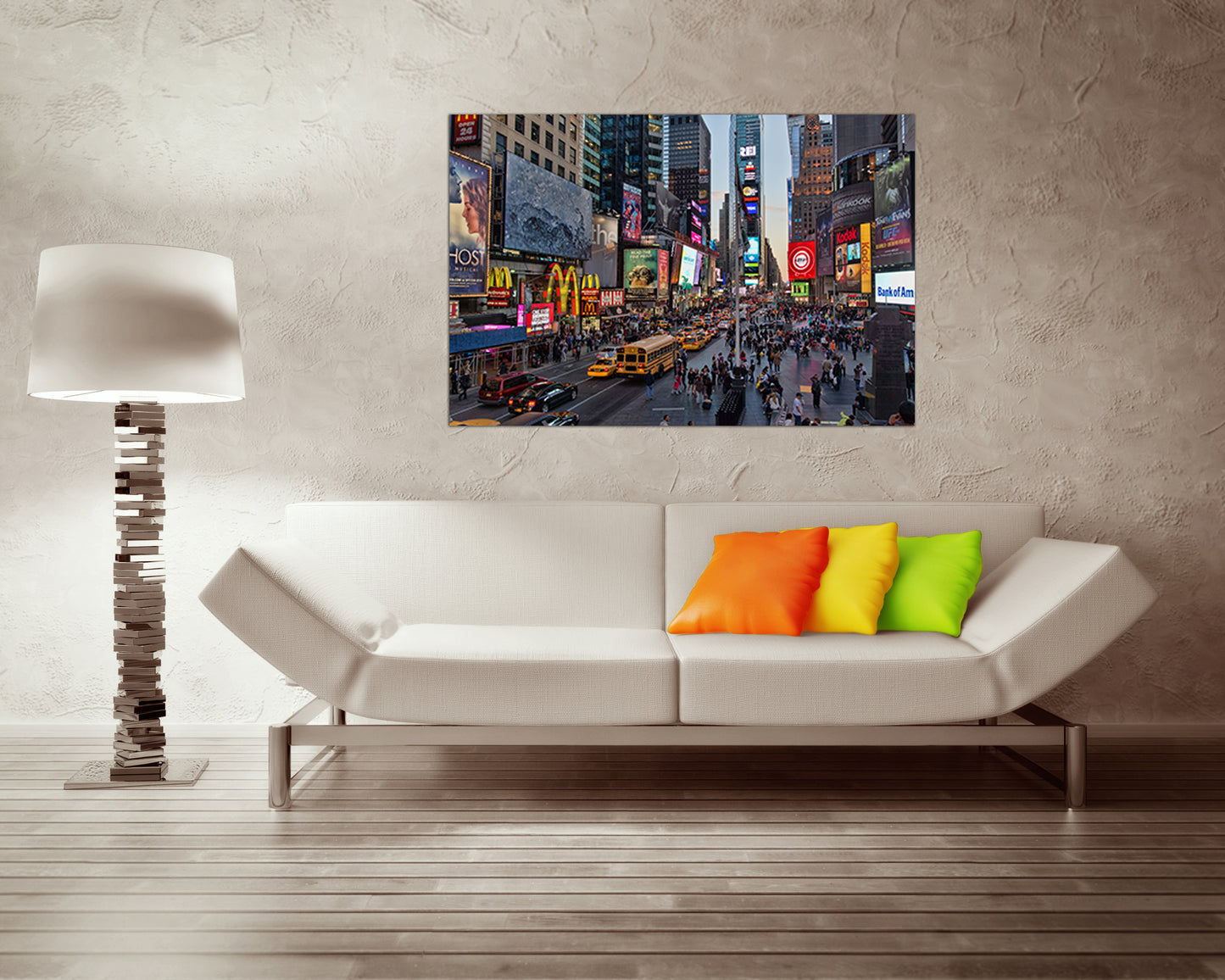Times square 42nd New York city wall art travel canvas