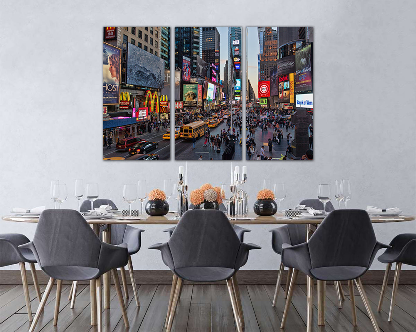 Times square 42nd New York city wall art travel canvas