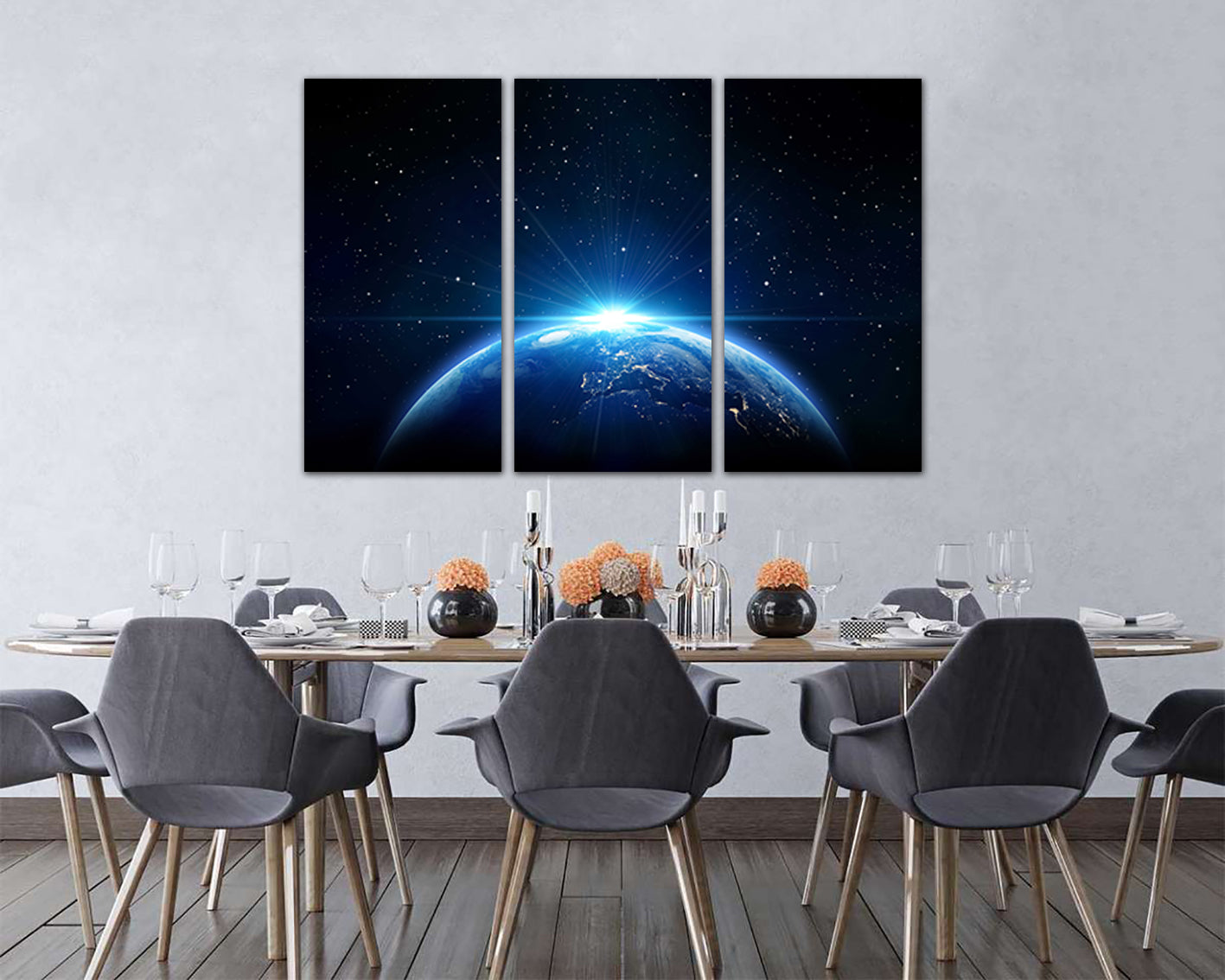 Star print Space canvas Atmosphere decor Universe wall art Cosmic décor