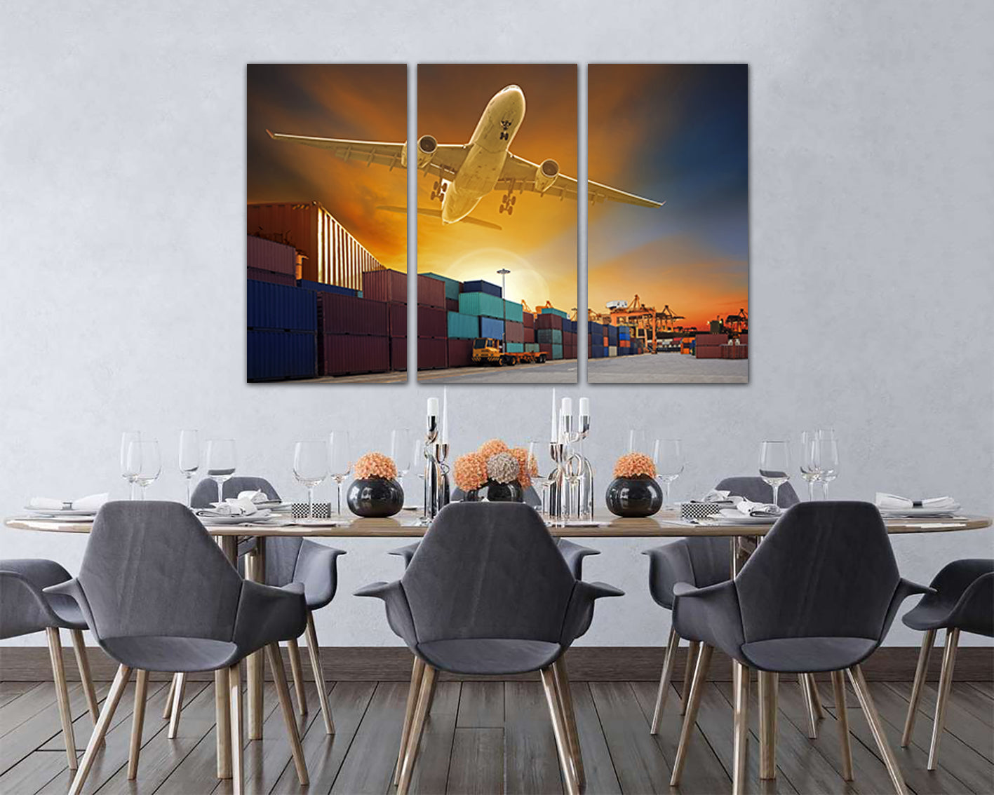Plane canvas Aircraft wall décor Mechanism print Airplane photo Aviation photo