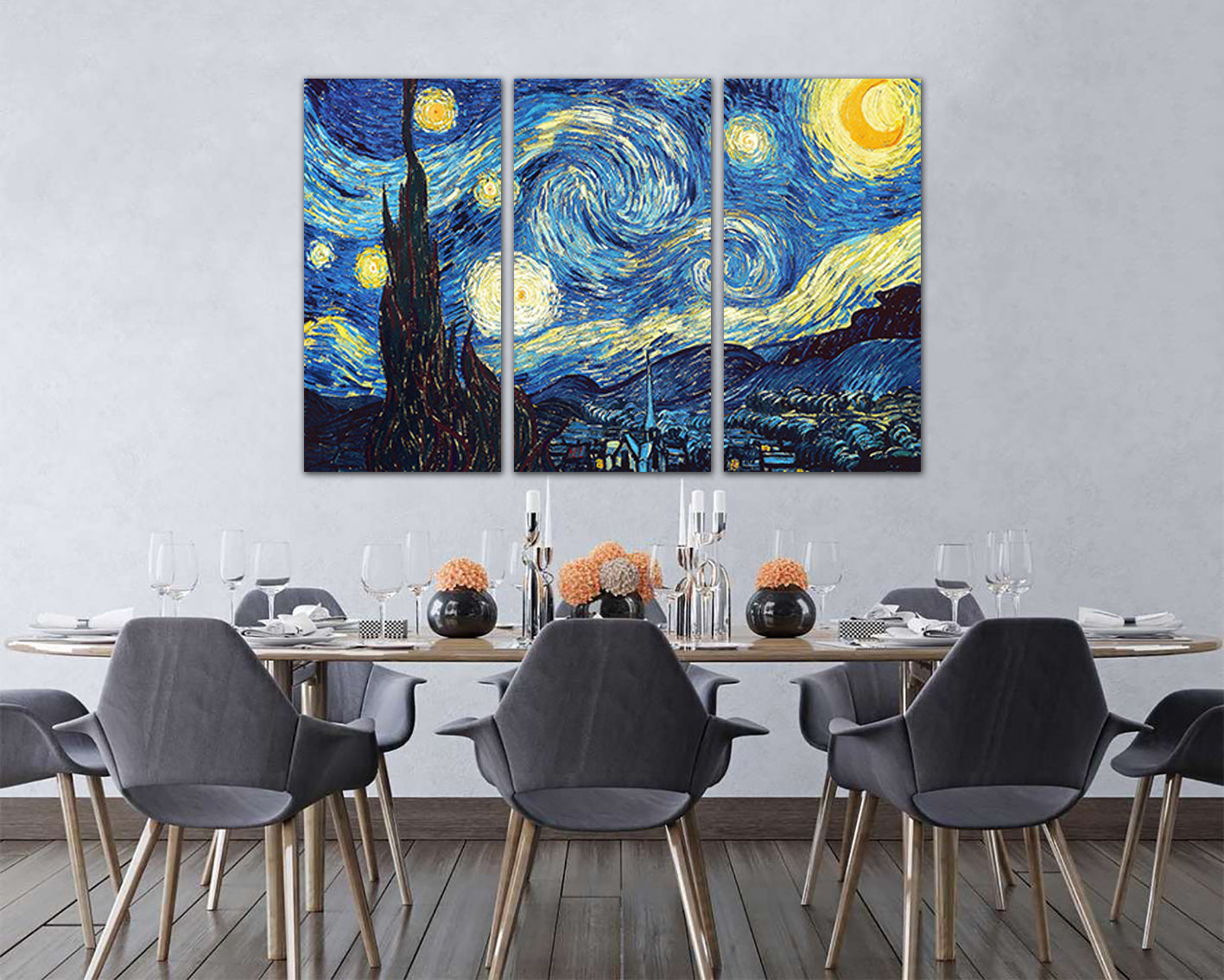 Starry night Van Gogh canvas art works Van gogh wall decor