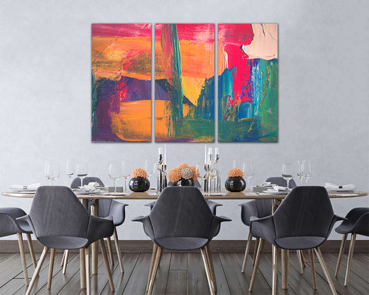Abstract canvas set Art texture Abstraction wall print Gift painting Living room décor