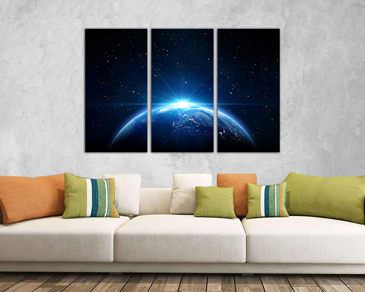 Star print Space canvas Atmosphere decor Universe wall art Cosmic décor