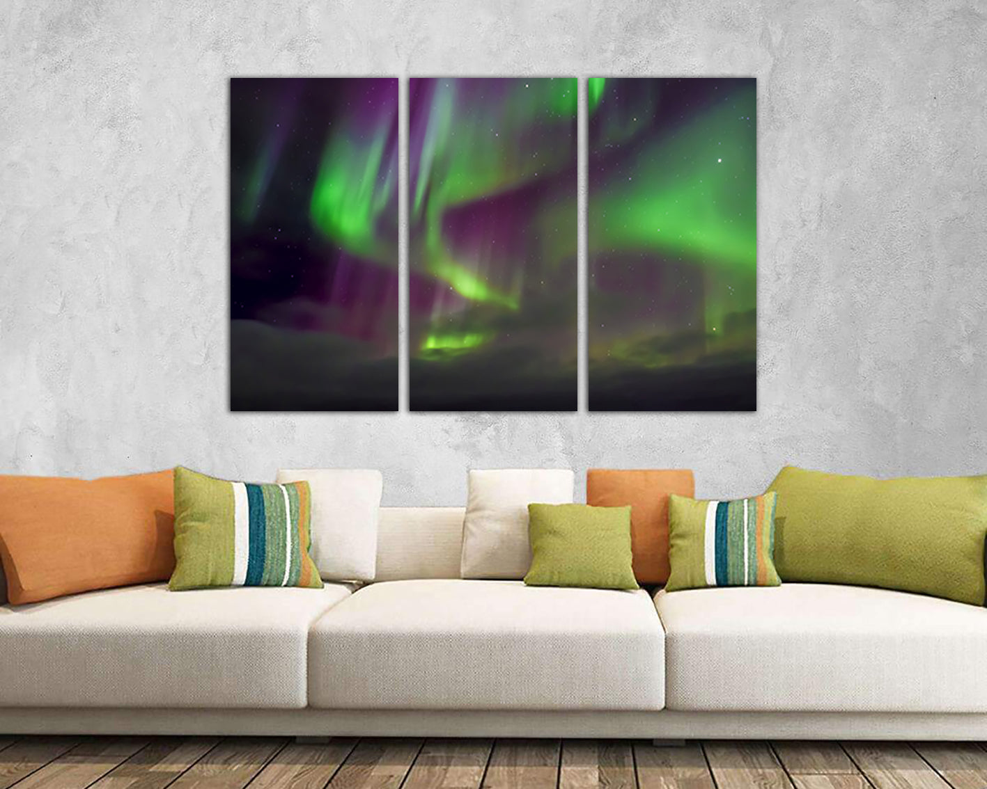 Aurora wall décor Borealis Northern Lights canvas  nature decor