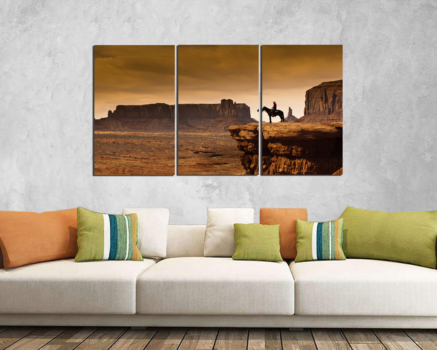 Monument valley print on canvas National park décor Arizona art works Mountain print Cowboy artwork