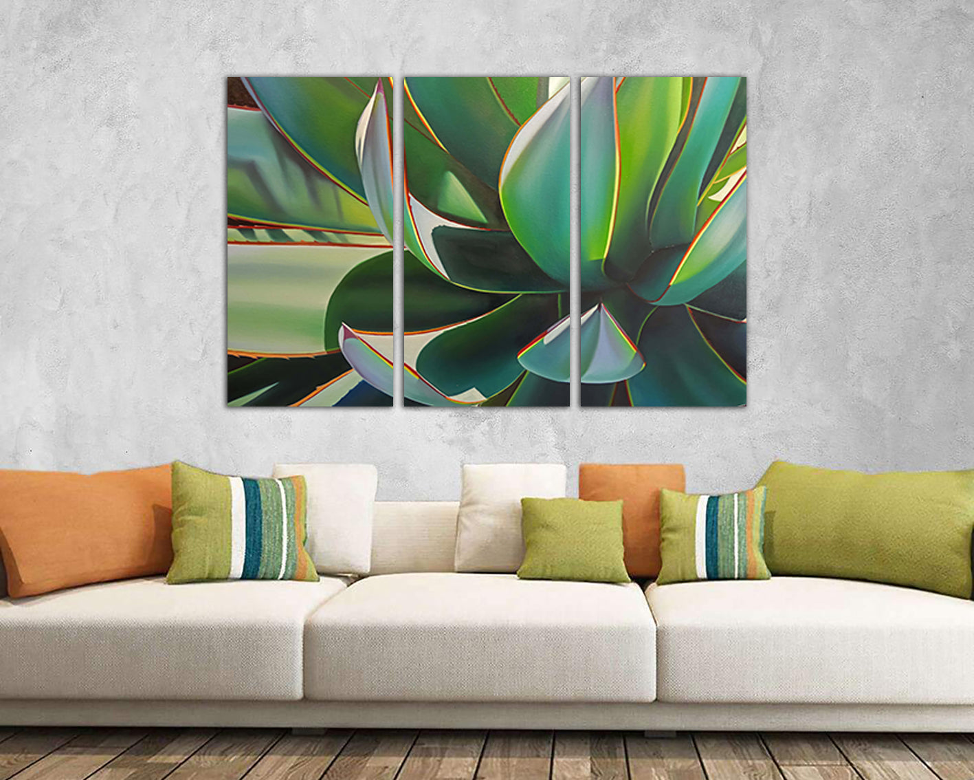 Succulent print Succulent canvas Botanical decor Flower wall art Cactus art Gift flower