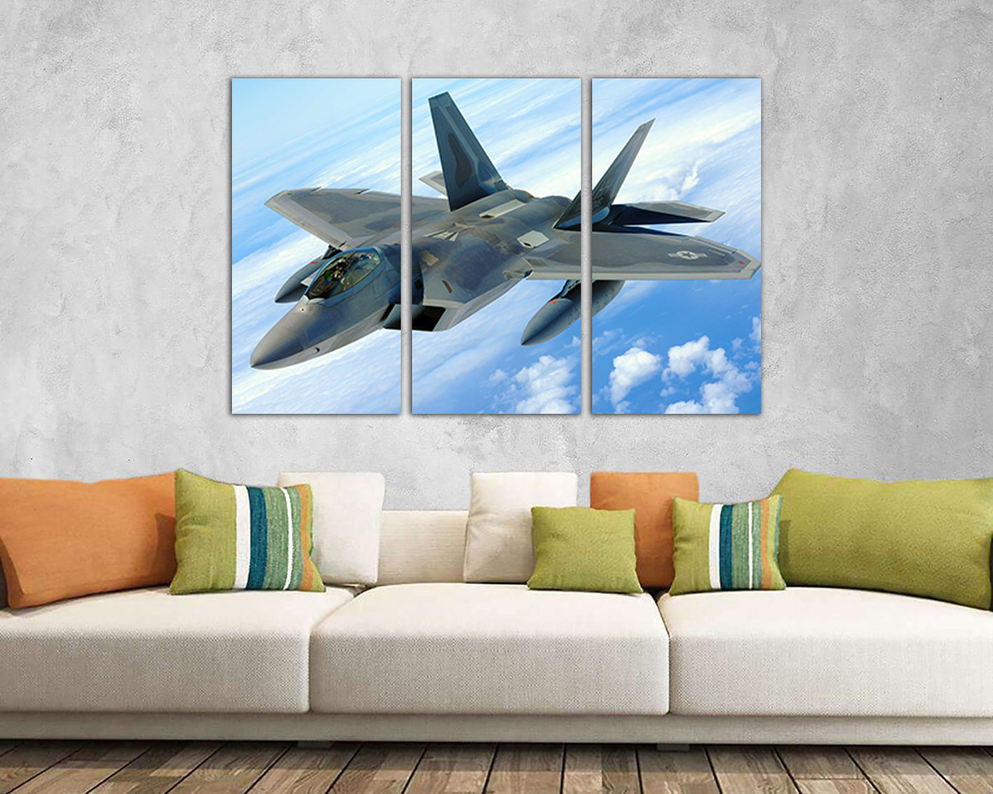 F22 raptor Plane canvas Fighter squadron Aircraft art prints Military aviation Gift plane mechanism