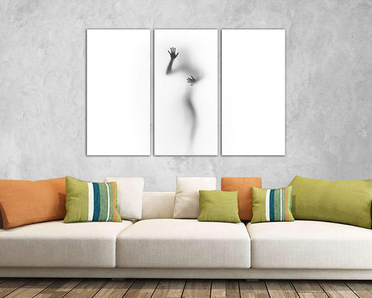 Female silhouette wall art canvas Girls body outline Naked female Sexy art works