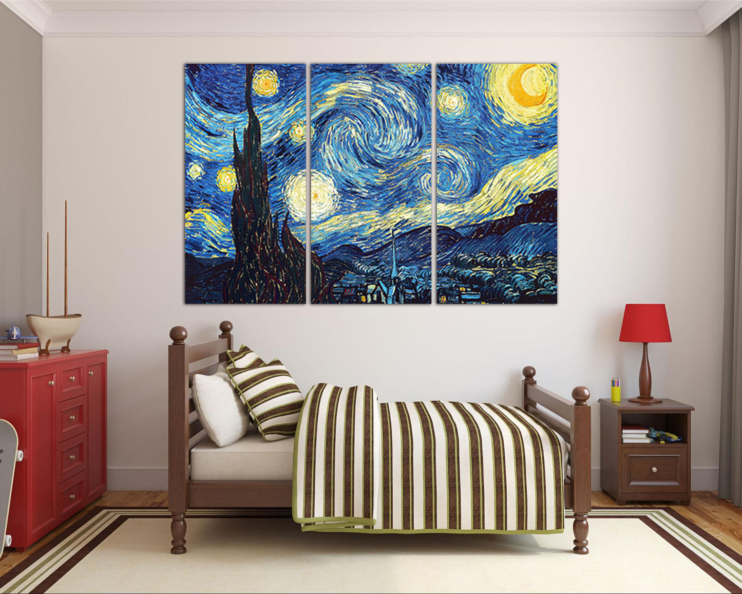 Starry night Van Gogh canvas art works Van gogh wall decor