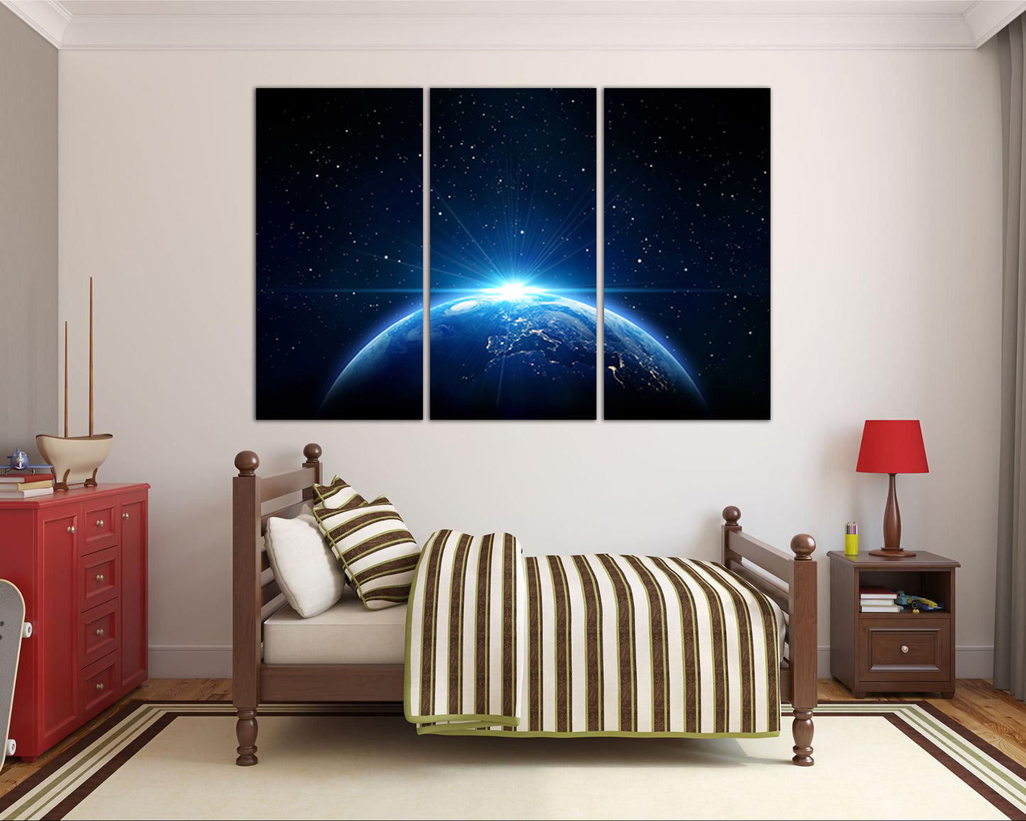 Star print Space canvas Atmosphere decor Universe wall art Cosmic décor