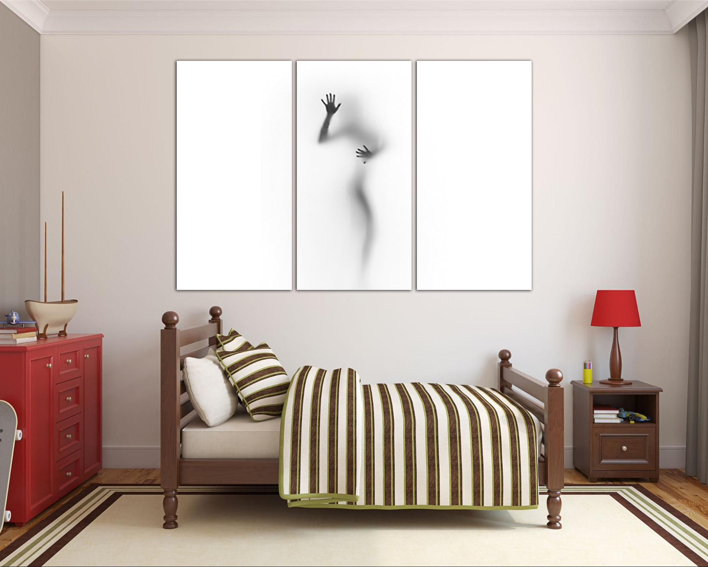 Female silhouette wall art canvas Girls body outline Naked female Sexy art works