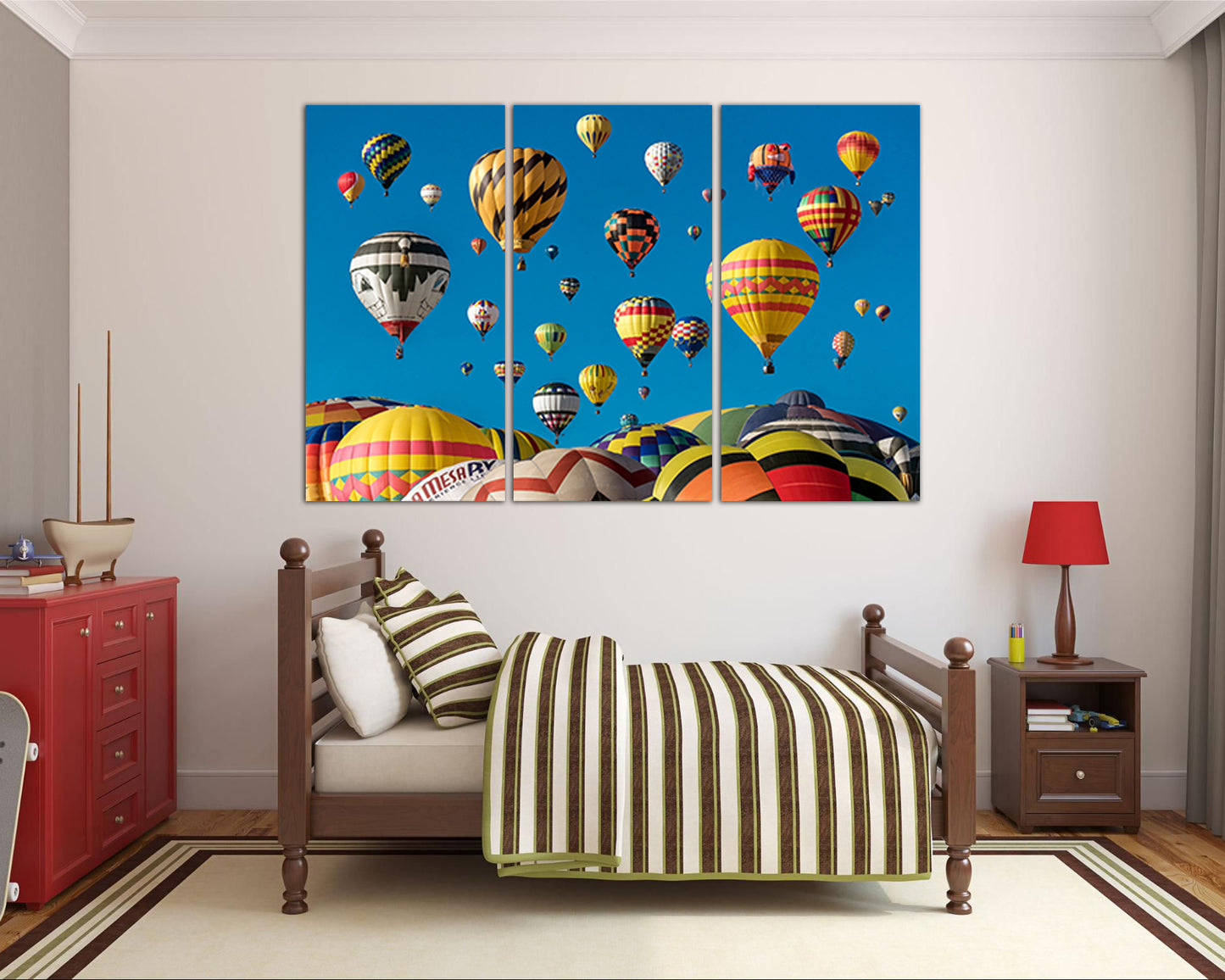 Wall art canvas Balloon print on canvas Mechanism gift