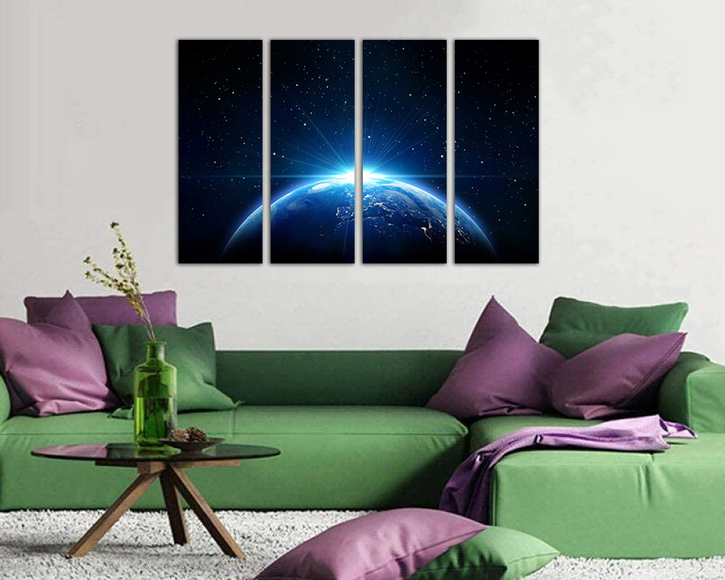 Star print Space canvas Atmosphere decor Universe wall art Cosmic décor