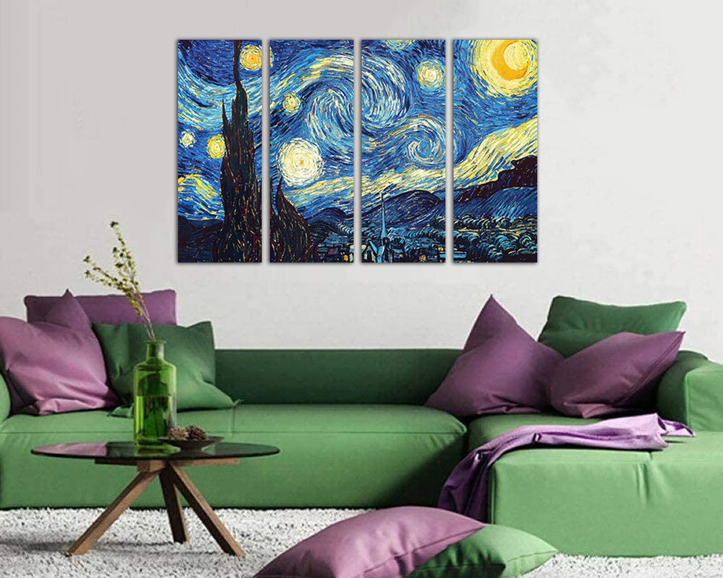 Starry night Van Gogh canvas art works Van gogh wall decor