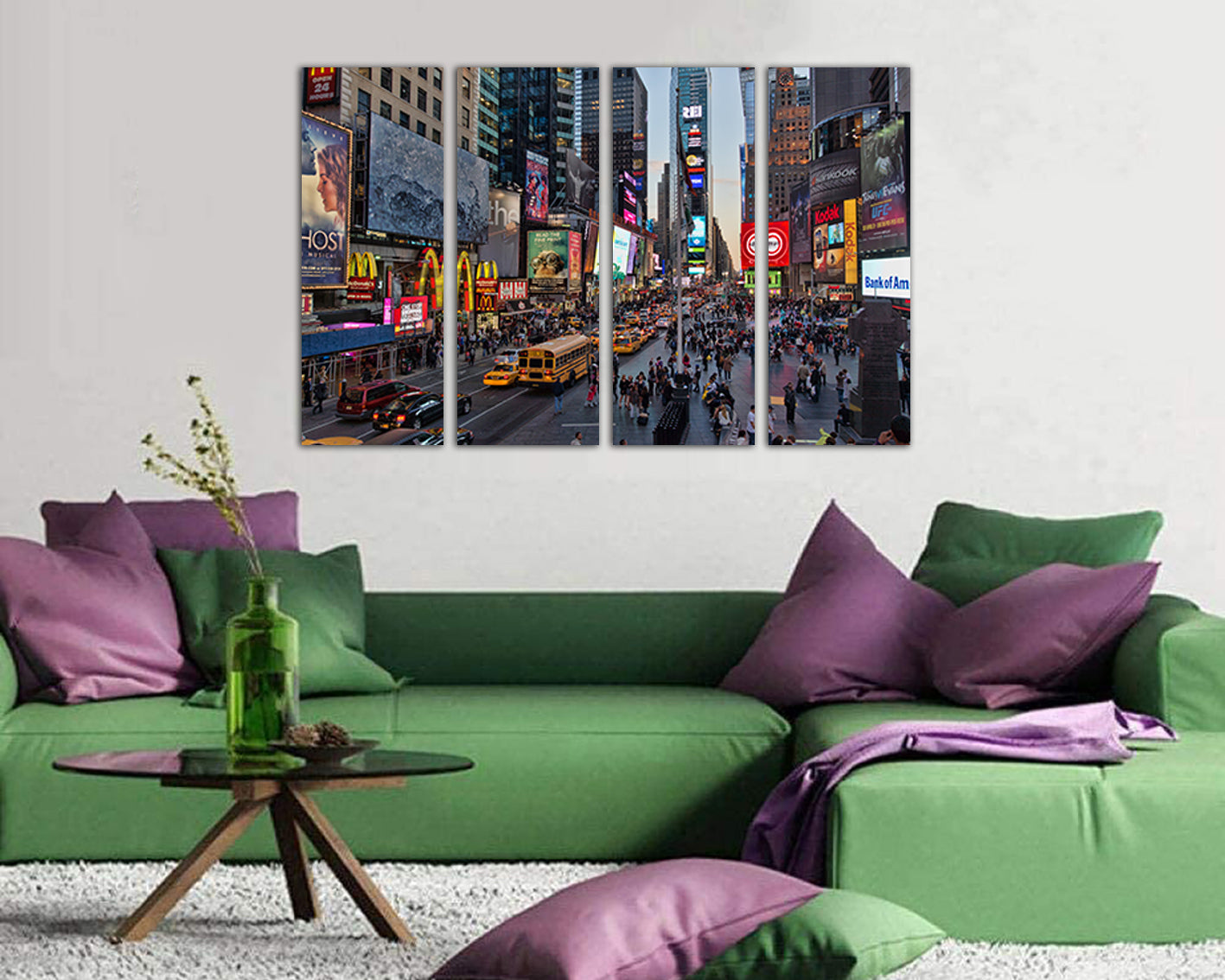 Times square 42nd New York city wall art travel canvas