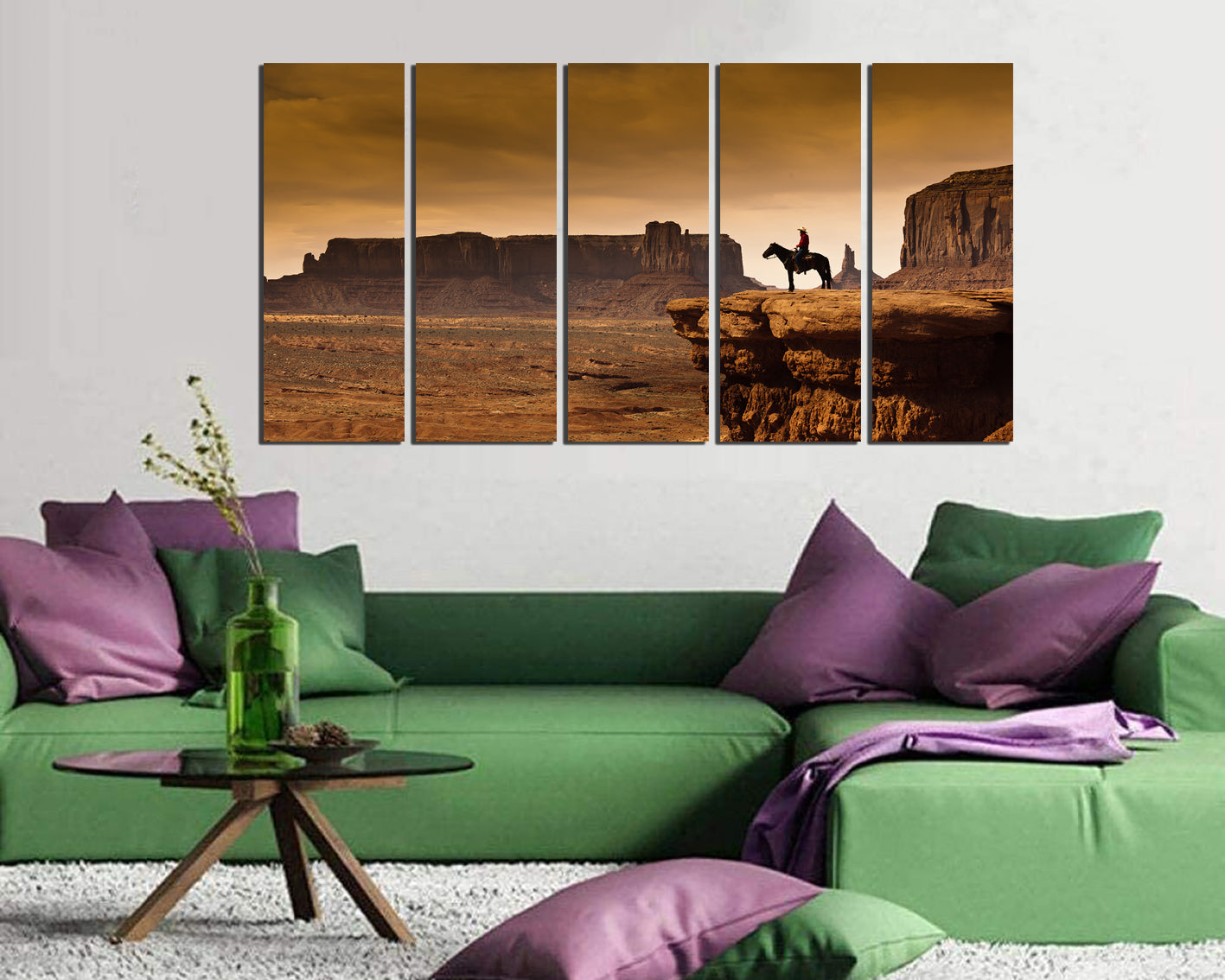 Monument valley print on canvas National park décor Arizona art works Mountain print Cowboy artwork