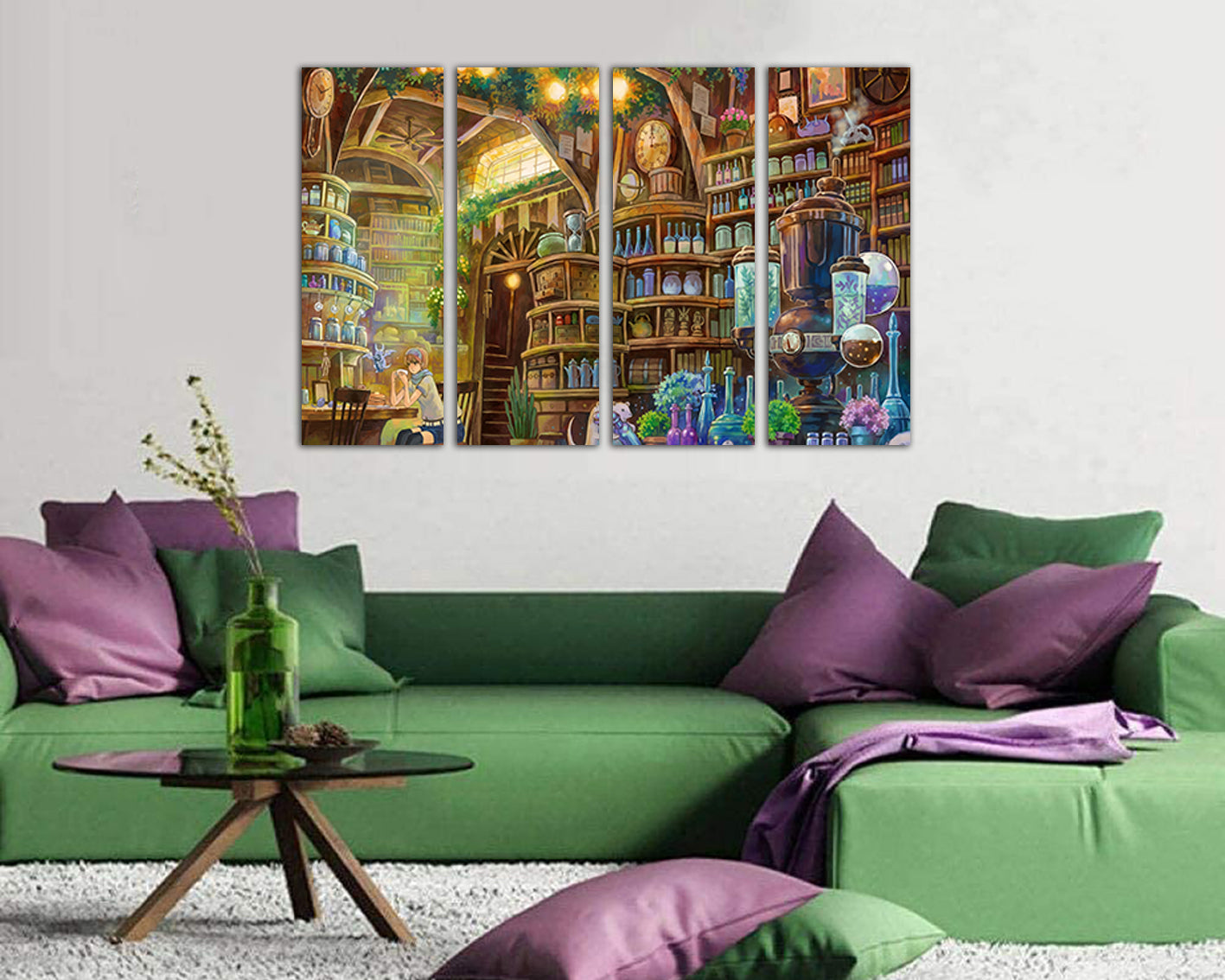 Laboratory print on canvas Library prints Nursery decor Kids wall art ready to hang