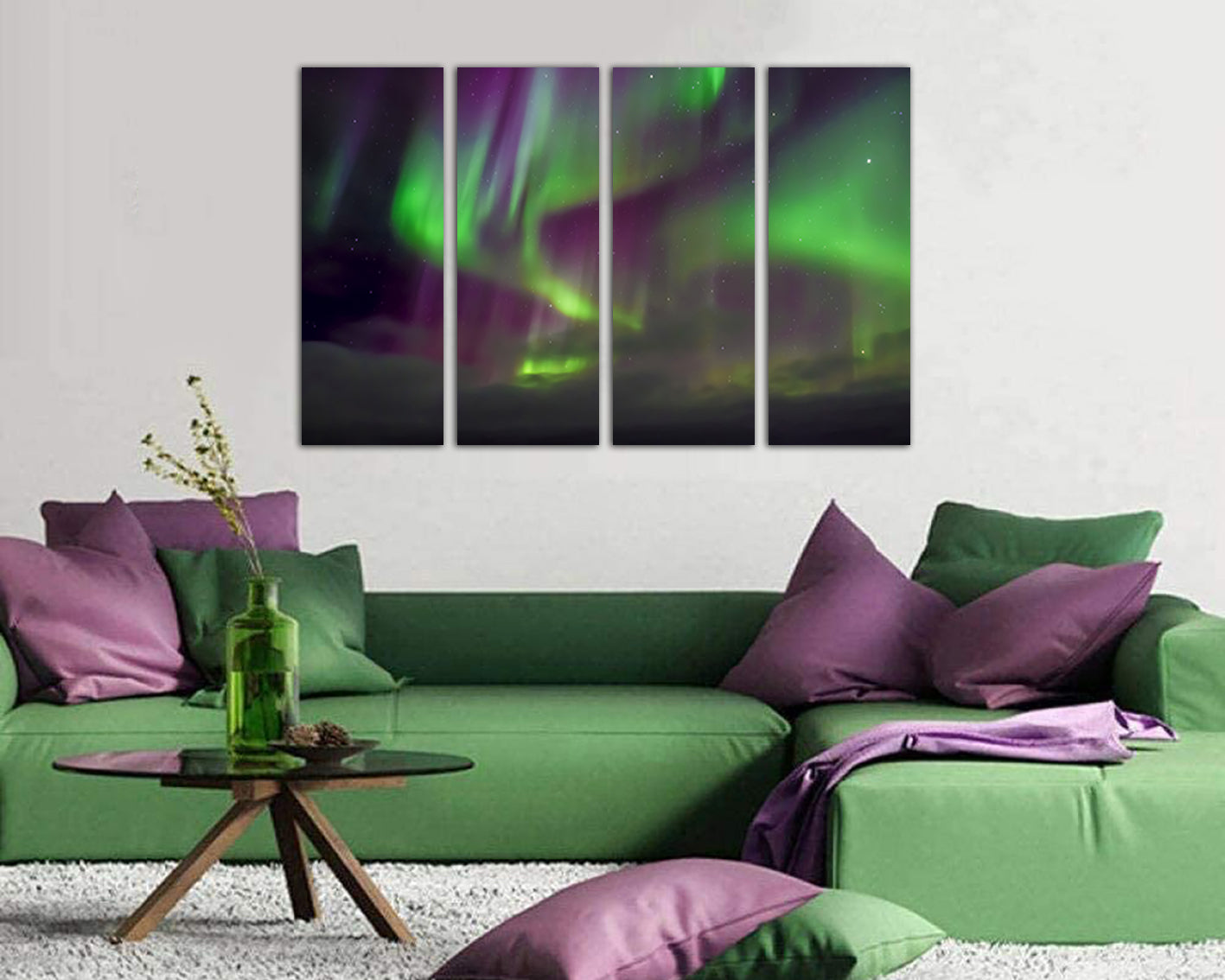 Aurora wall décor Borealis Northern Lights canvas  nature decor