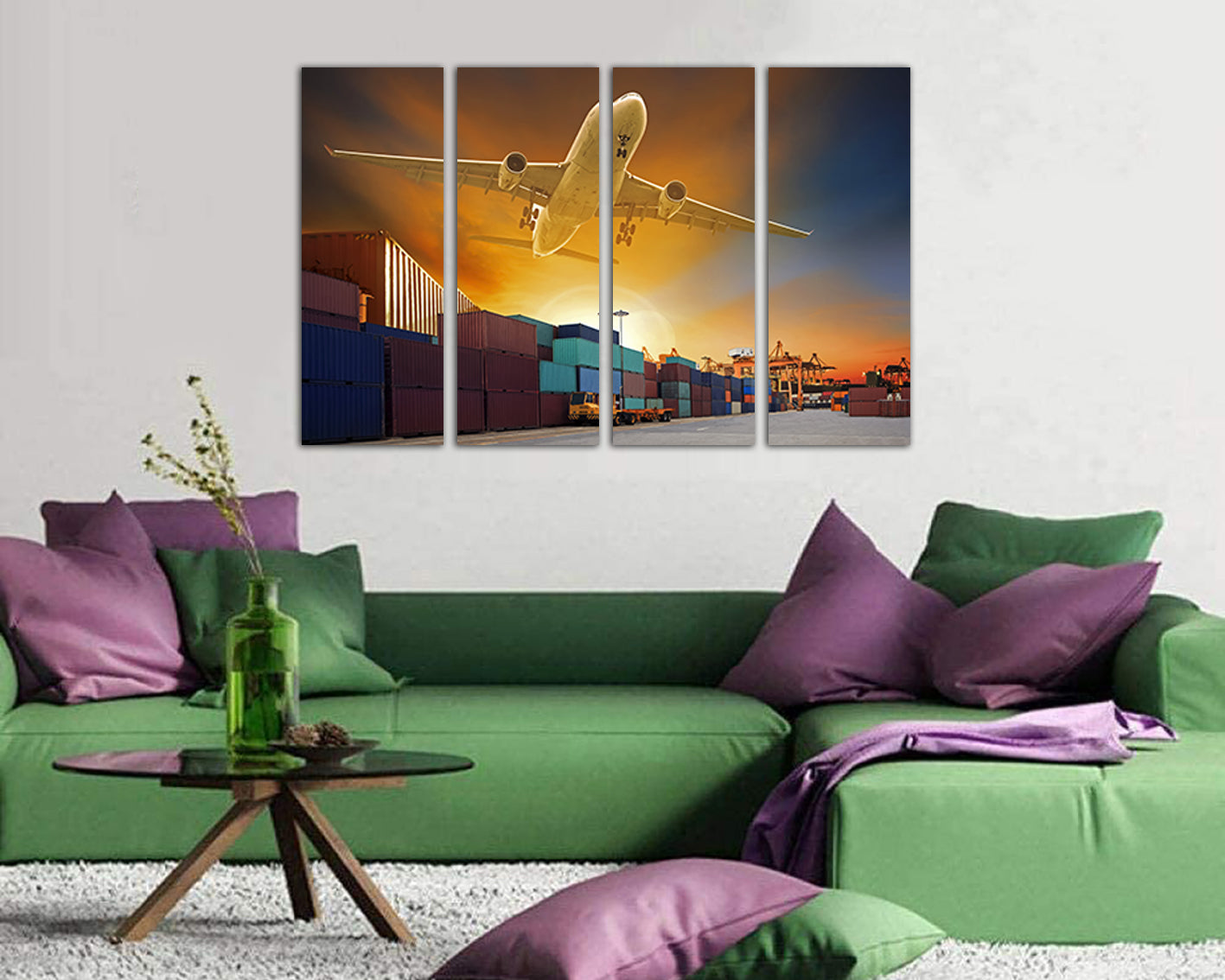 Plane canvas Aircraft wall décor Mechanism print Airplane photo Aviation photo