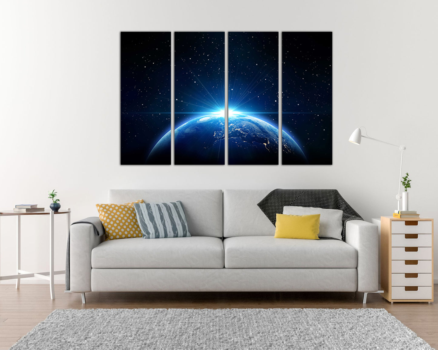 Star print Space canvas Atmosphere decor Universe wall art Cosmic décor