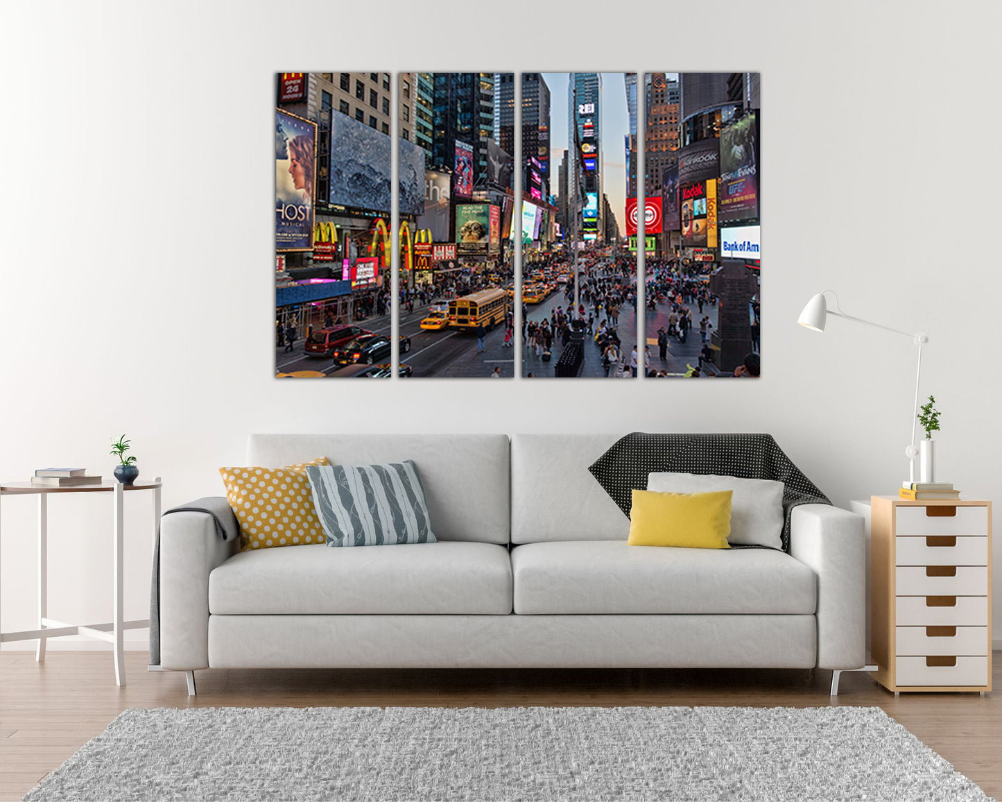 Times square 42nd New York city wall art travel canvas