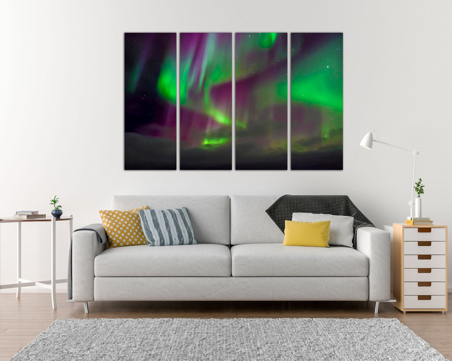 Aurora wall décor Borealis Northern Lights canvas  nature decor