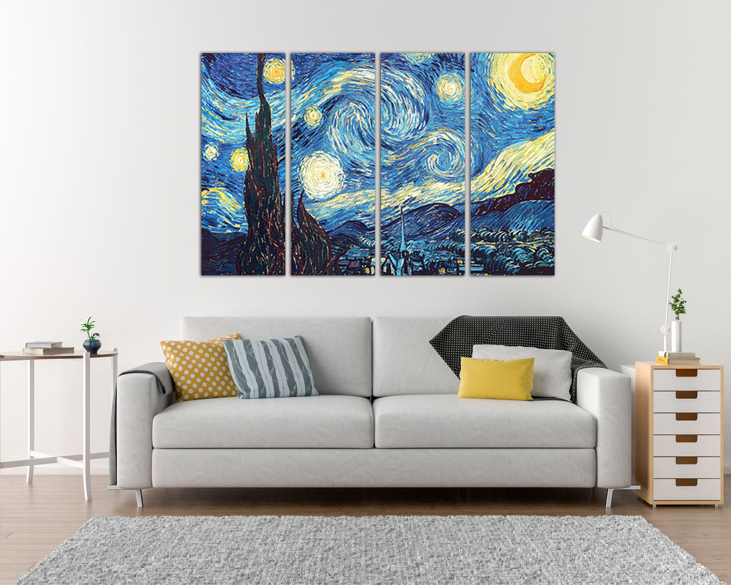 Starry night Van Gogh canvas art works Van gogh wall decor
