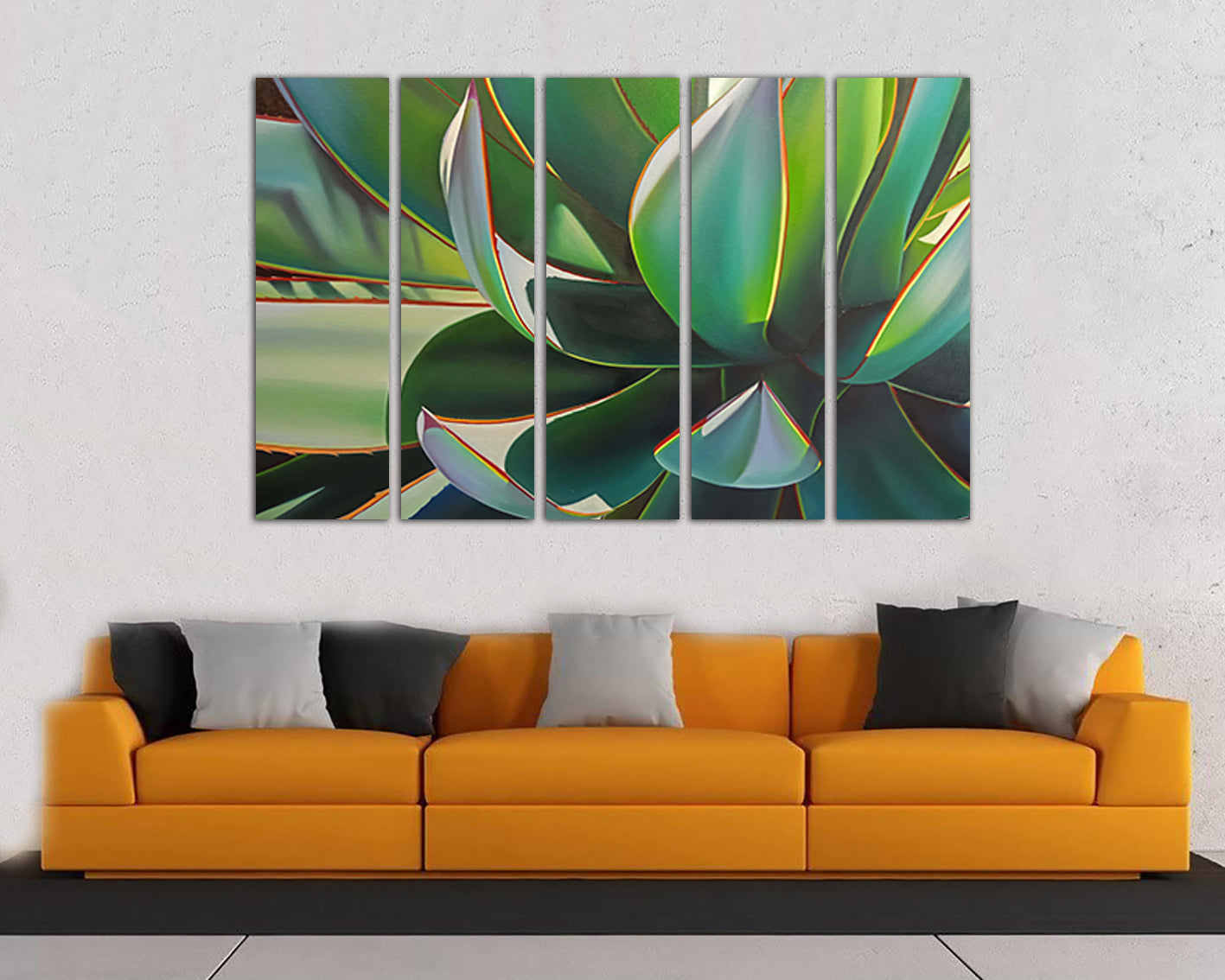 Succulent print Succulent canvas Botanical decor Flower wall art Cactus art Gift flower