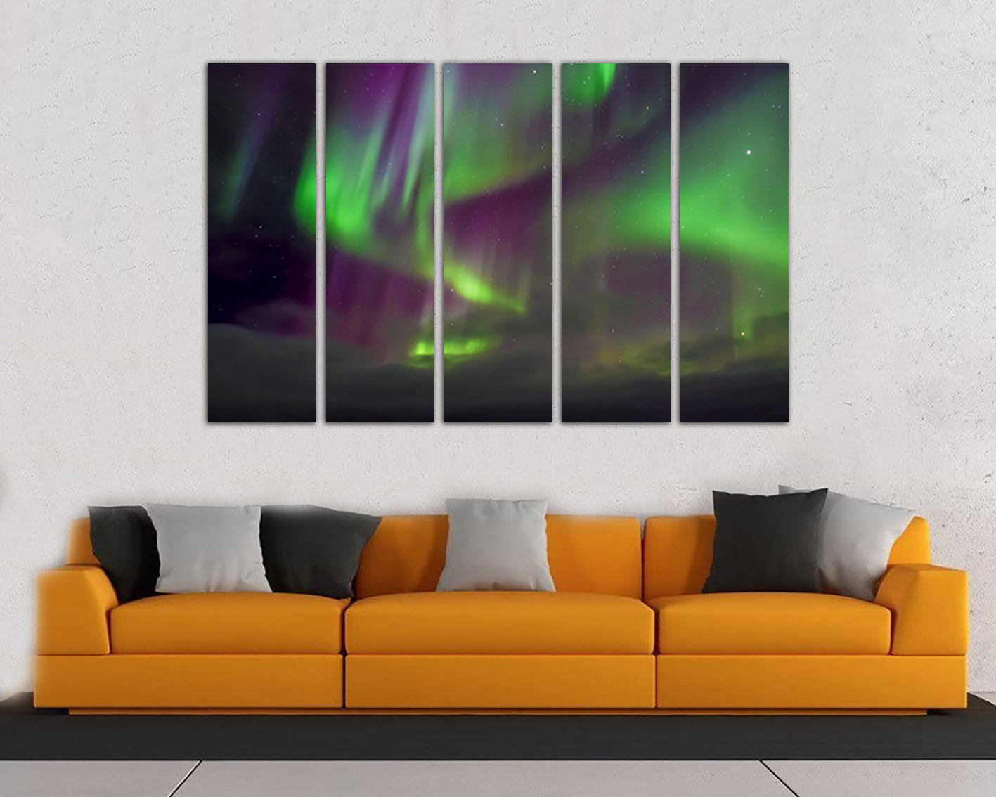 Aurora wall décor Borealis Northern Lights canvas  nature decor