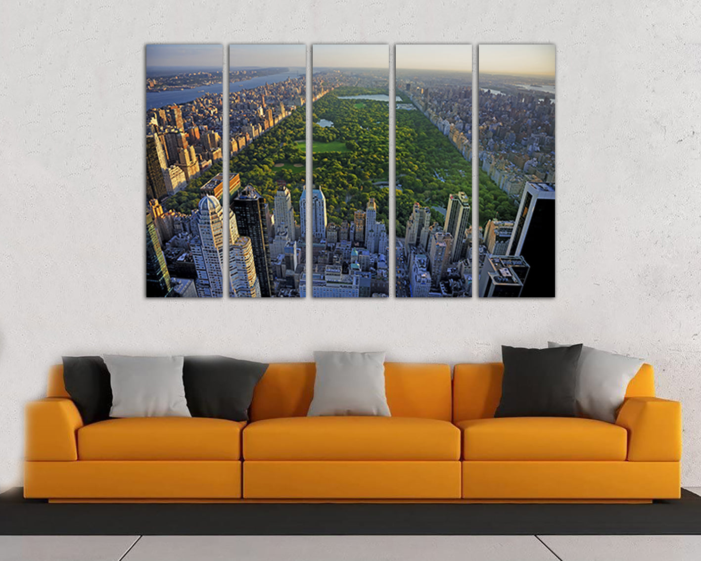 Central park canvas New York city skyline travel décor NY gift