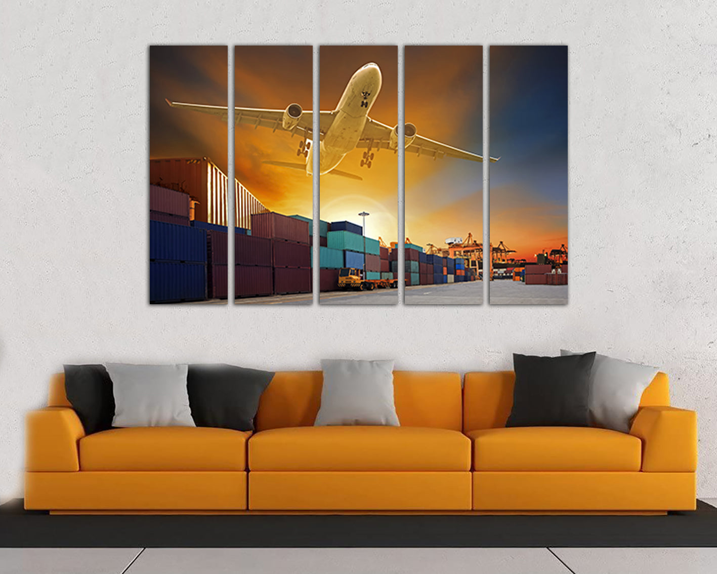Plane canvas Aircraft wall décor Mechanism print Airplane photo Aviation photo